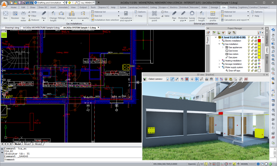 screenshot of ArCADia BIM